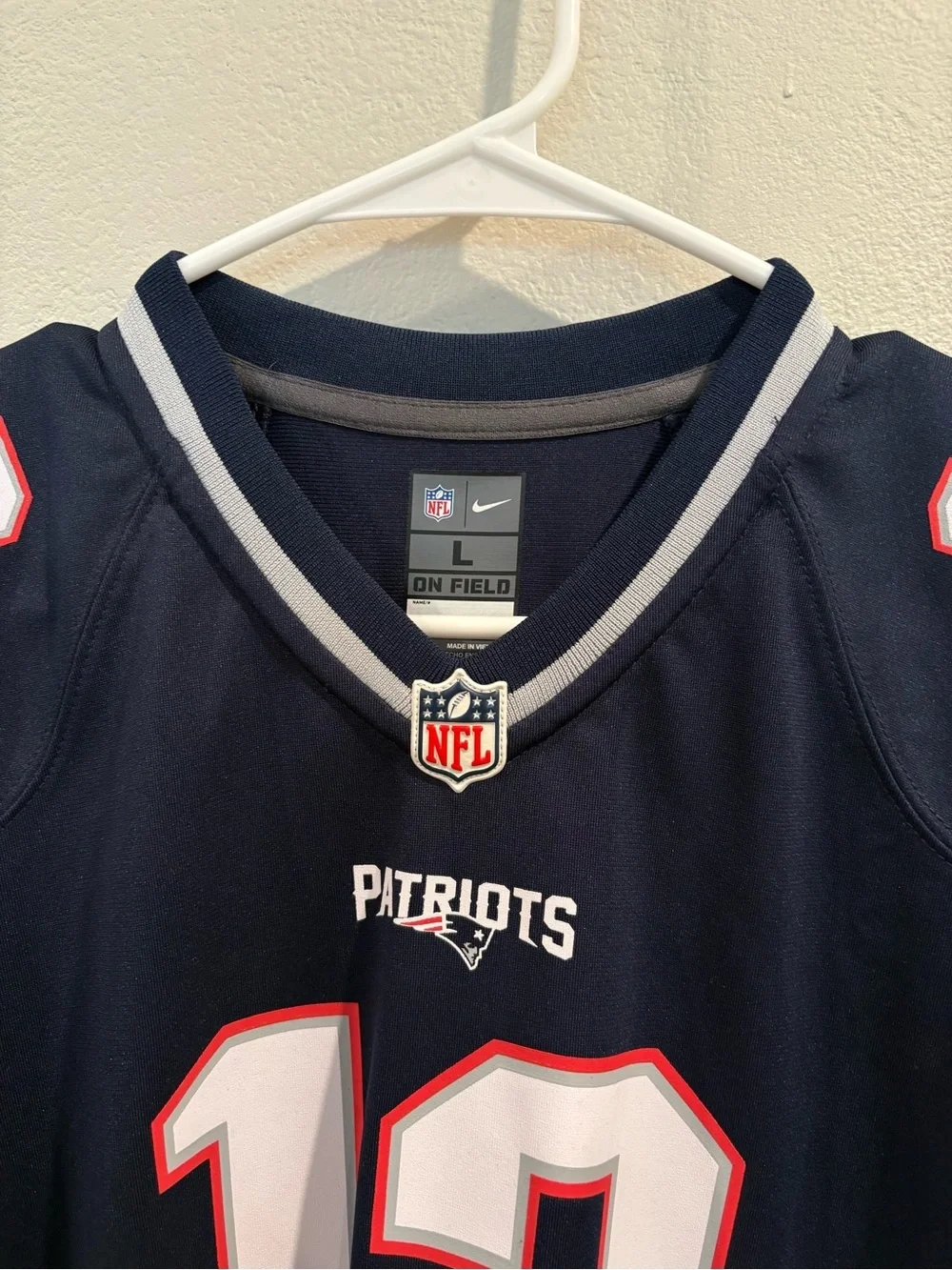 Nike New England Patriots Tom Brady Navy Blue Football Jersey Youth Size Large